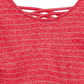 Epic Threads Big Girls Striped Marled Cross-Back Top Red Size X-Large
