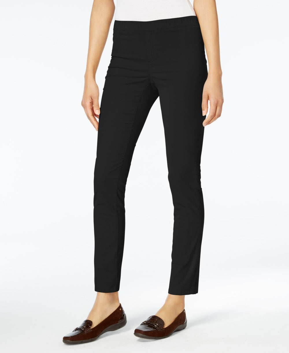 Karen Scott Women's Corduroy Pull On Pants Black Size Petite Small