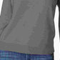 Karen Scott Women's Gray Heather Long Sleeve Turtle Neck Blouse Sweater Charcoal Size Large