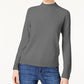Karen Scott Women's Zip-Back Mock-Neck Sweater Gray Size 2 Extra Large