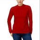 Karen Scott Women's Zip-Back Mock-Neck Sweater Red Size Large