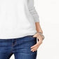 Karen Scott Women's Zip-Back Mock-Neck Sweater White Size X-Large