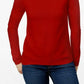 Karen Scott Women's Petite Mock-Neck Sweater Red Size Medium