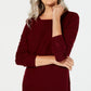 Karen Scott Women's Ottoman Stitch Sweater Red Size Petite Small