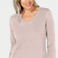 Karen Scott Women's V-Neck Sweater Brown Size XX Large