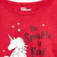 Epic Threads Big Girls Real Sparkle Unicorn T-Shirt Dark Red Size Small