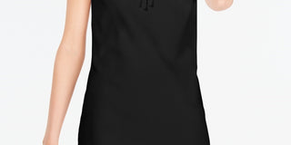 INC International Concepts Women's Solid Lace Up Top Black Size Medium