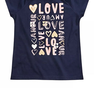 Epic Threads Toddler Girls Love T-Shirt Dark Blue Size 2T