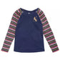 Epic Threads Little Girl's Striped Unicorn T-Shirt Dark Blue Size 5