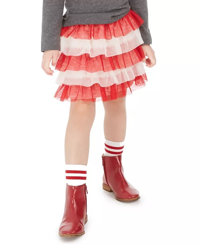 Epic Threads Toddler Girls Tiered Tulle Skirt Dark Red Size 2T