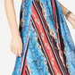 INC International Concepts Women's Printed Cold-Shoulder Dress Black Size 4 Petite