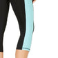 Ideology Women's Colorblocked Cropped Leggings Blue Size XX-Large