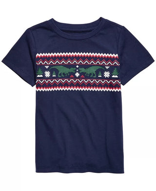 Epic Threads Toddler Boy's Isle Strip T-Shirt Navy Size 2