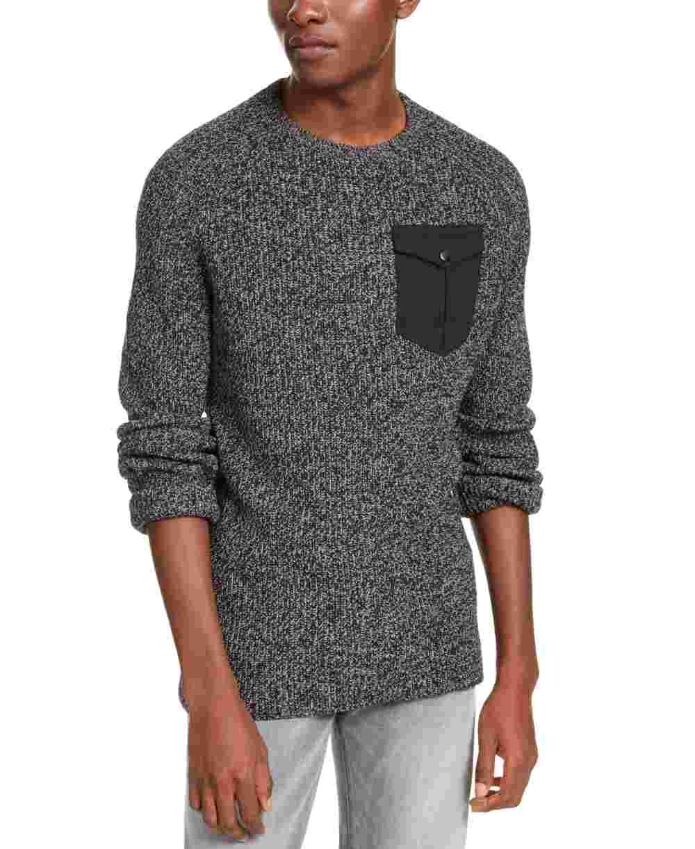 American Rag Men's Knit Crew Neck Sweater Black Size Medium