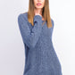 Karen Scott Women's Cable-Knit Panel Sweater Blue Size Extra Small
