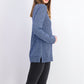 Karen Scott Women's Cable-Knit Panel Sweater Blue Size Extra Small