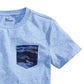 Epic Threads Big Boy's Camo-Pocket T-Shirt Navy Size Medium