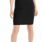Maison Jules Women's Sleeveless Jewel Neck Short Body Con Dress Black Size X-Large