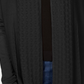 Karen Scott Women's Open Front Cardigan Black Size Small
