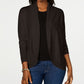 Karen Scott Women's Open-Front Cardigan  Dark Beige Size Medium