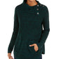 Style & Co Women's Envelope Neck Sweater Green Size Petite Medium