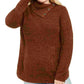 Style & Co Women's Plus Size Button-Trim Sweater  Khaki Size 1X