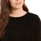 Style & Co Women's Chenille Sweater Black Size XX-Large