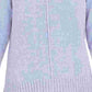 Style & Co Women's Heather Long Sleeve Crew Neck Blouse Sweater Blue Size Petite Large