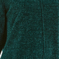 Style & Co Women's Textured Ribbed 3/4 Sleeve Crew Neck Sweater Green Size Petite Petite
