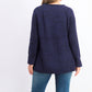 Style & Co Women's Crewneck Marled Sweater Dark Purple Size Small
