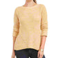 Style & Co Women's Marled Knit Sweater Yellow Size Petite Large
