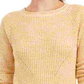Style & Co Women's Marled Knit Sweater Yellow Size Petite Large