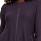 Style & Co Women's Knit Mixed Stitch Tunic Purple Size X-Small