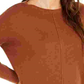Style & Co Women's Seam Front Tunic Sweater Brown Size X-Large