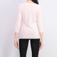 Karen Scott Women's Bateau-Neck Long-Sleeve Sweater Pink Size Medium