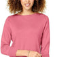 Karen Scott Women's Bateau-Neck Long-Sleeve Sweater Pink Size Extra Large