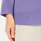 Karen Scott Women's Bateau-Neck Long-Sleeve Sweater Purple Size Medium