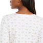 Karen Scott Women's Shimmer Camel Print Top White Size Large