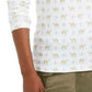 Karen Scott Women's Shimmer Camel-Print Top White Size Medium