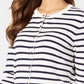 Charter Club Women's Striped Toggle Closure Cardigan White Size Petite Small