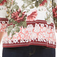 Charter Club Women's Garden Printed V Neck Top White Size XX-Large