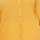 Charter Club Women's Plus Button Front Shirt Gold Size 4X