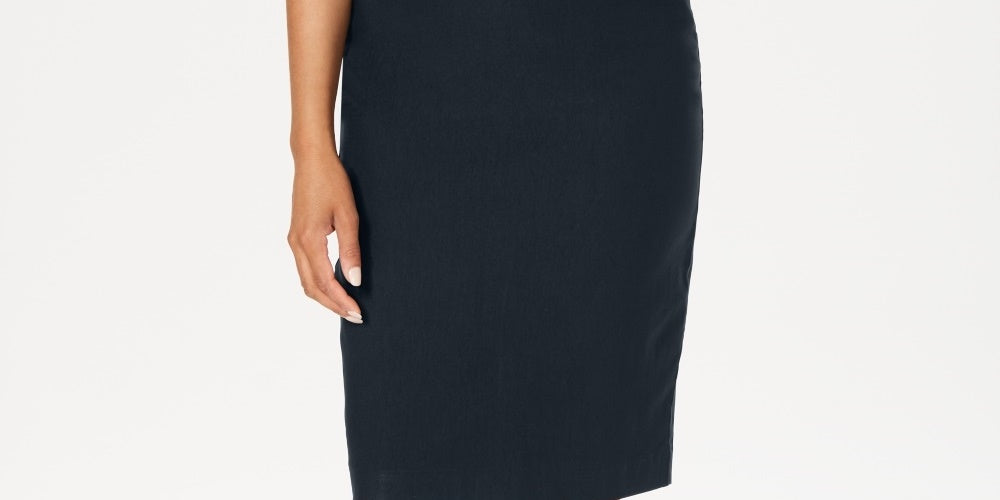 Charter Club Women's Pull-On Tummy-Control Skirt Bright Blue Size 6