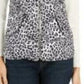 Charter Club Women's Animal-Print Quilted Vest White Size XX-Large