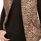 Charter Club Women's Printed Zip Front Vest Beige Size Petite Medium