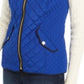 Charter Club Women's Quilted Stand-Collar Vest Blue Size X-Large