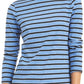 Charter Club Women's Printed 3/4 Sleeve Top Blue Size PM
