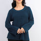 Style & Co Women's Boxy Knit Pullover Sweater Green Size Large