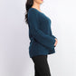 Style & Co Women's Boxy Knit Pullover Sweater Green Size Large