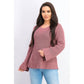 Style & Co Women's Boxy Knit Pullover Sweater Purple Size Medium